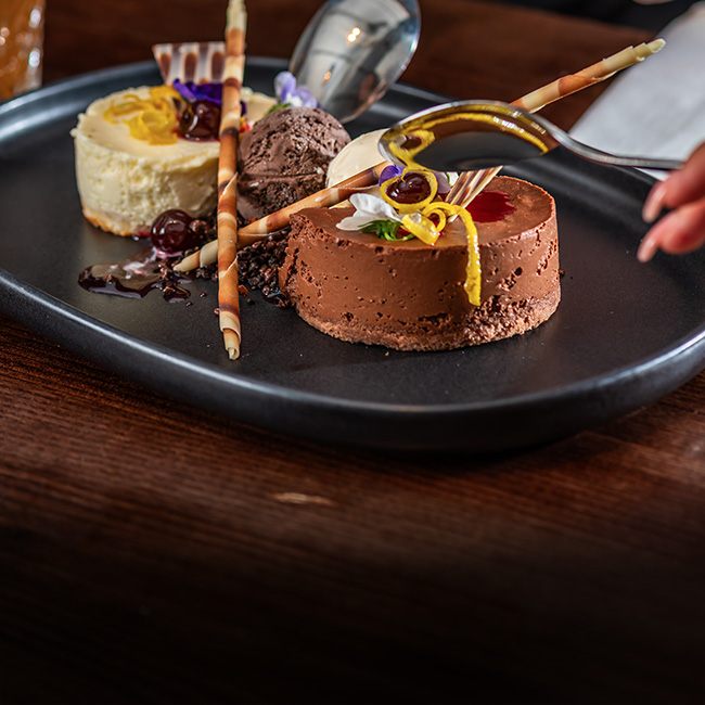 Dessert menu at The White Horse
