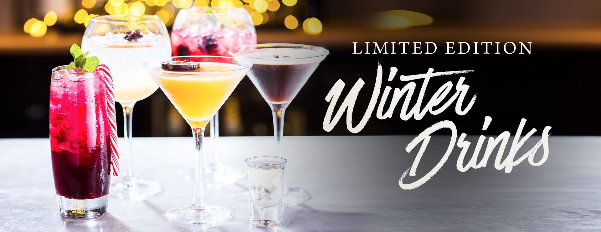 Winter cocktails and long drinks at The White Horse